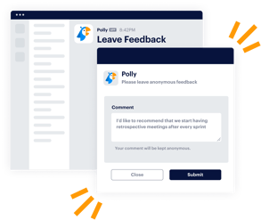 comment form to submit feedback makes anonymity clear