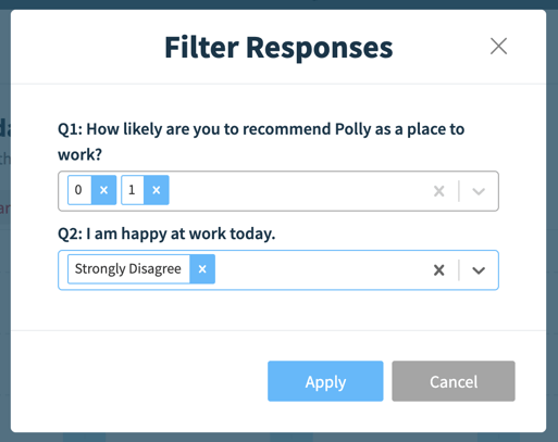 filtering responses prompt