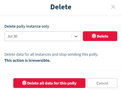 delete option