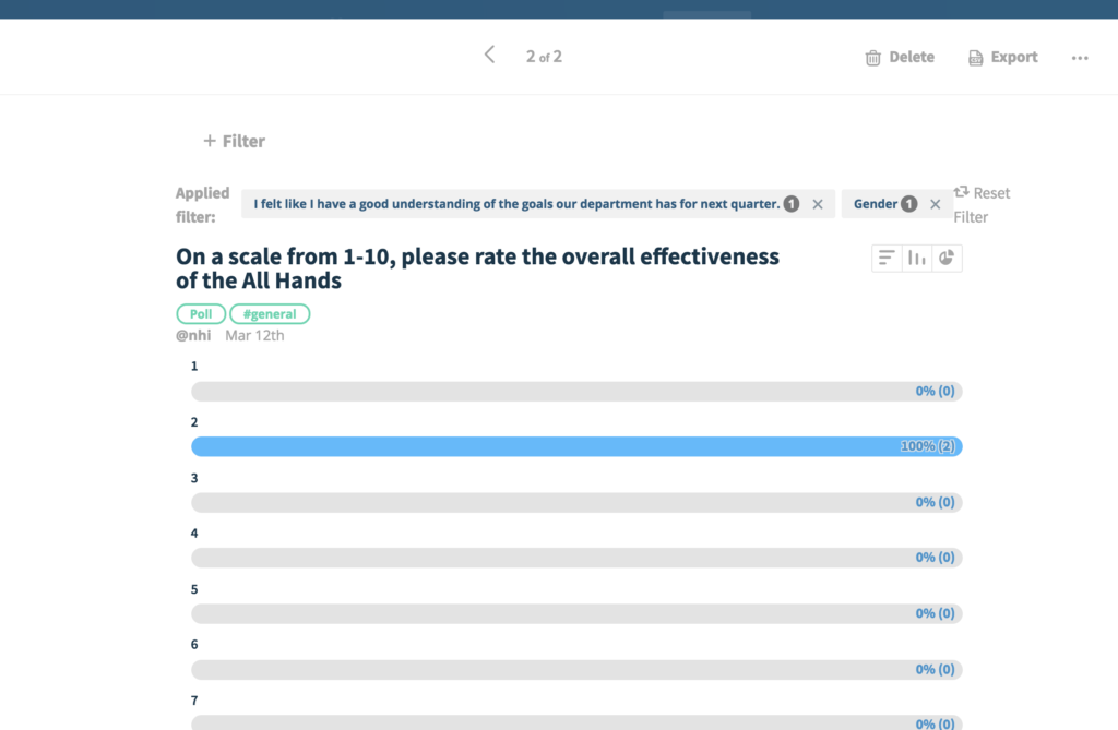 audience and answer filter